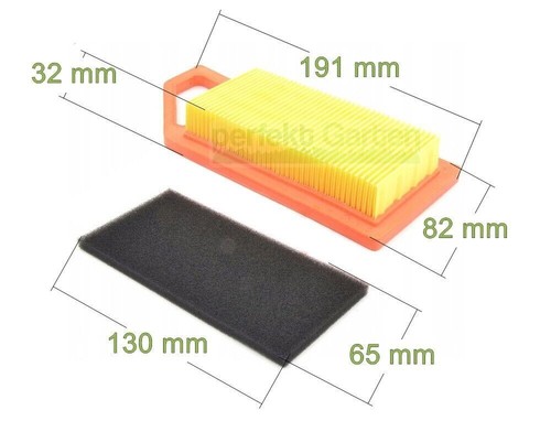 Filtro aria 191x82x32 per - filtro,